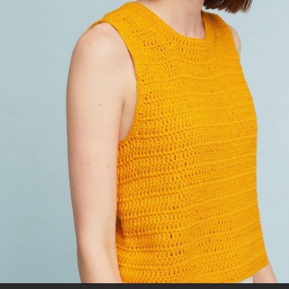 Anthropologie MOTH cropped knit tank size M - Picture 1 of 6